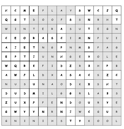 Word Search The Ant and the Grasshopper with 17 hidden words (PDF ...