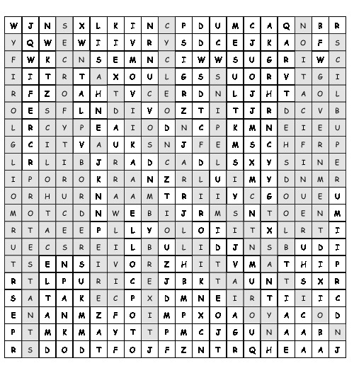 Word Search Ireland with 20 hidden words (PDF, worksheet)